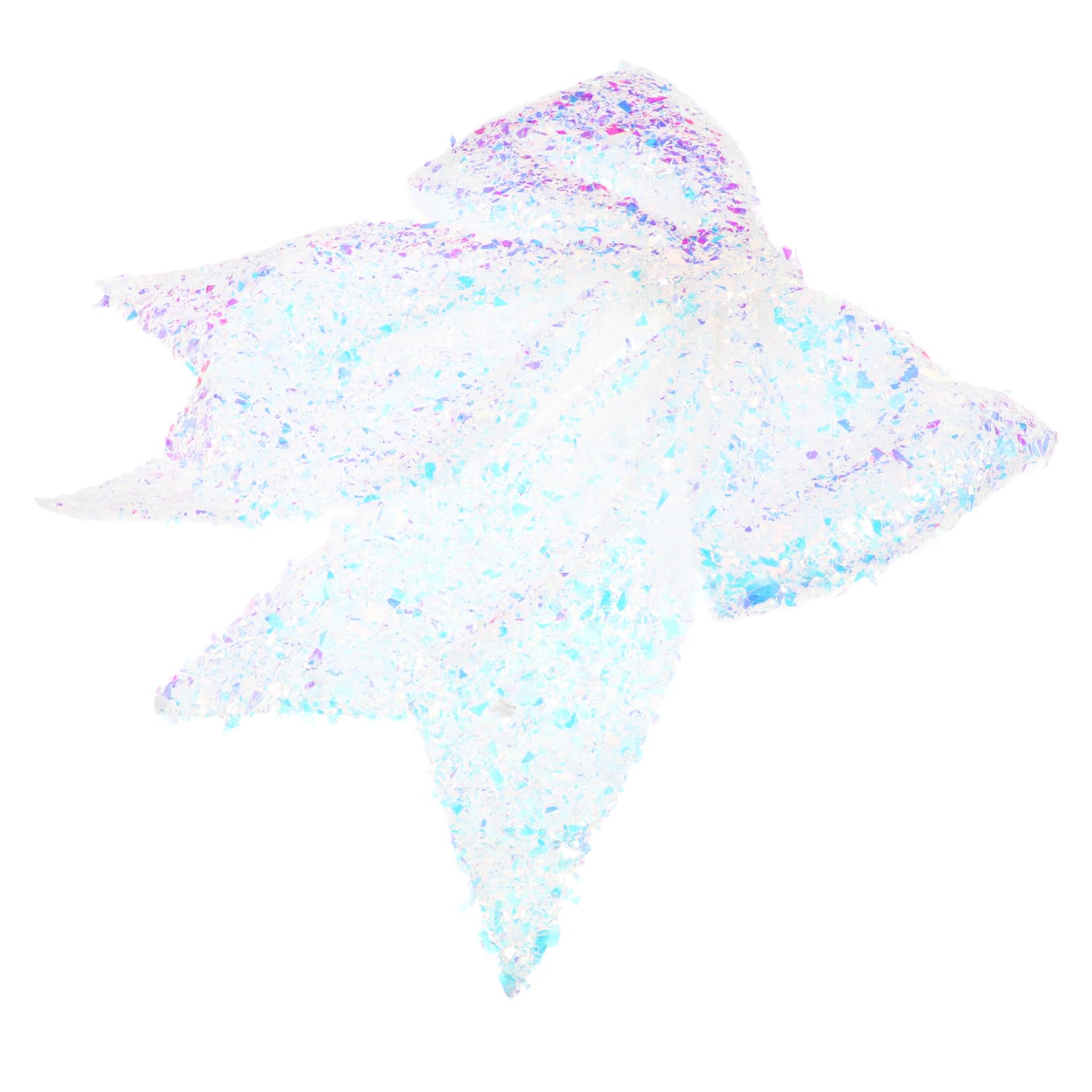 ifundom Nœuds Pailletés pour Sapin de Noël Décorations Brillantes Cimiers pour Couronnes Hiver Accessoires Colorés à Suspendre Éléments de Décoration Polyvalents pour Fêtes