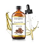 EUQEE Anise Star Essential Oil 4oz / 118ML Large Capacity Anise Star Oil Pure & Premium Fragrance Essential Oil with Glass Dropper for Candle Soap Making, Diffusers