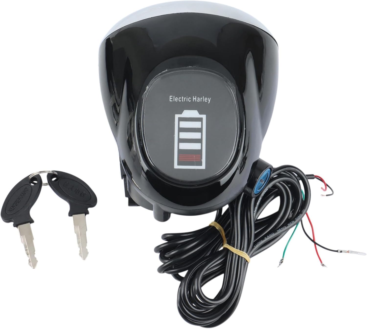 2X for Citycoco Electric Scooter Angel Eye 60V Speed Power Meter Accessories Headlight Key Electric Lock Kit