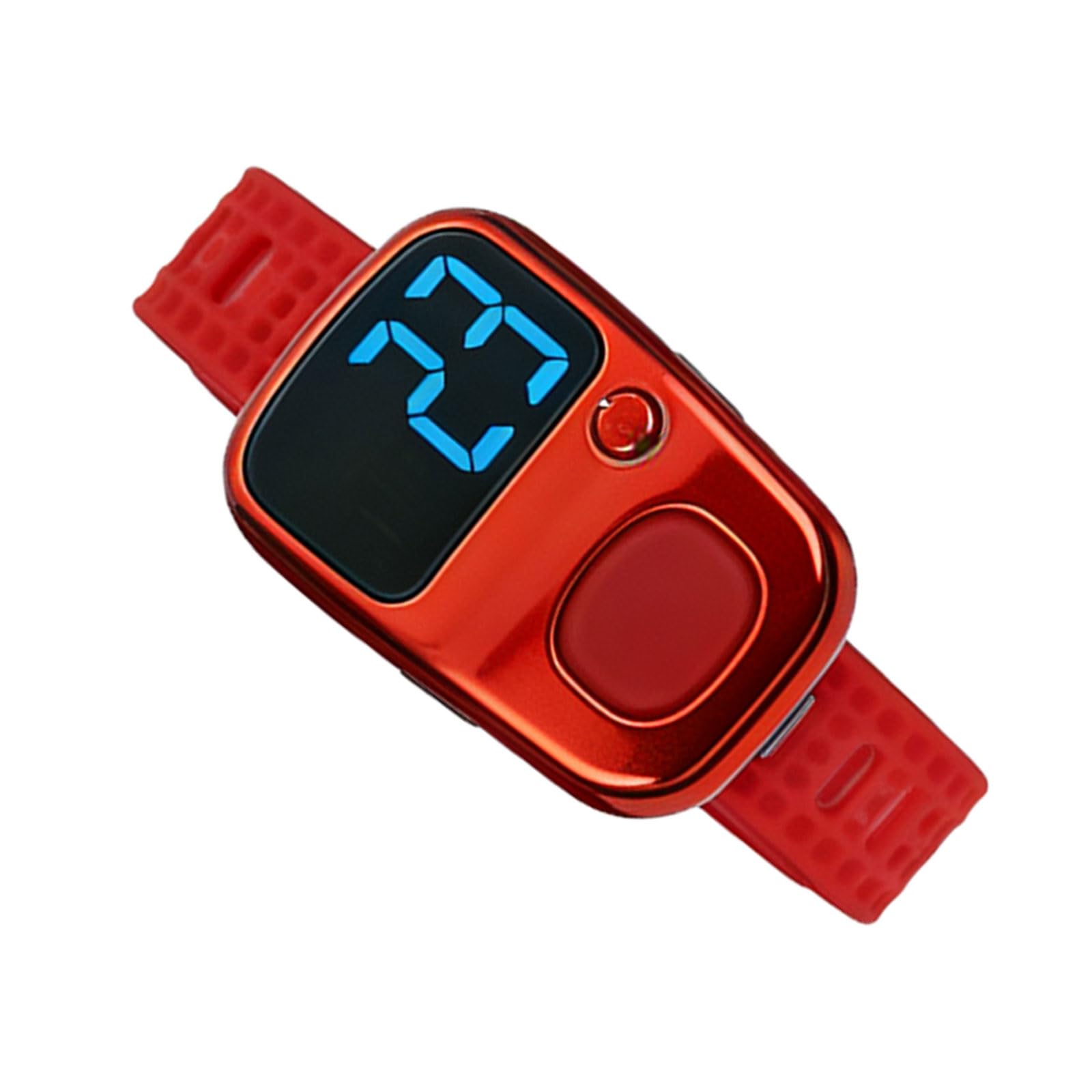 LED Screen Rechargeable Digital Counter with Timer Silicone Strap for Industrial Counting Use Rechargeable Led Screen Digital Counter/timer