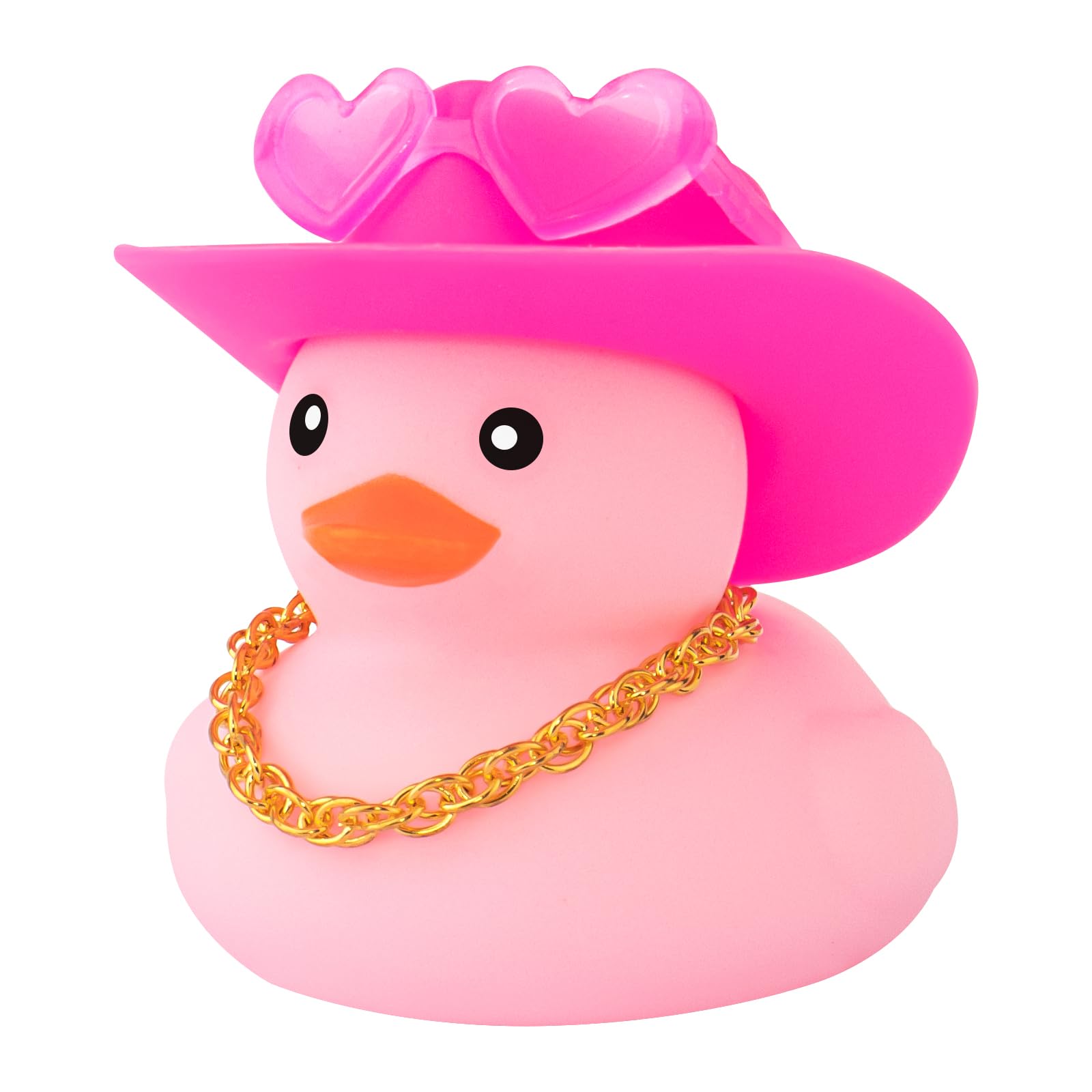 Amazon.com: wonuu Pink Rubber Duck with Heart-Shaped Sunglasses