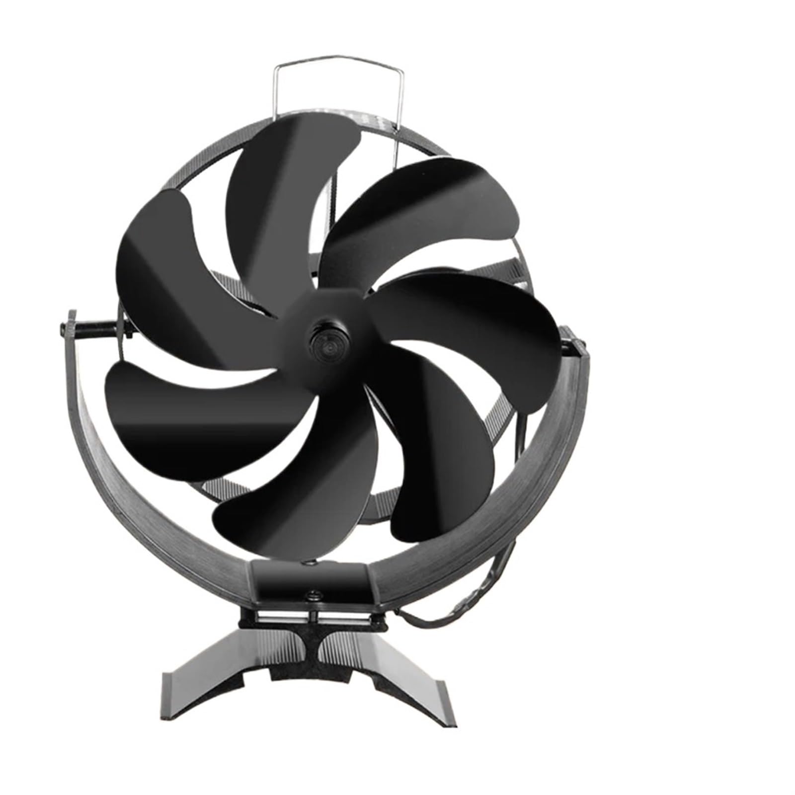 Ventilador Estufa Leña Ventilador de estufa leña 2 en 1 7 aspas con motor calor, ventilador chimenea, calentador silencioso, distribución eficiente del