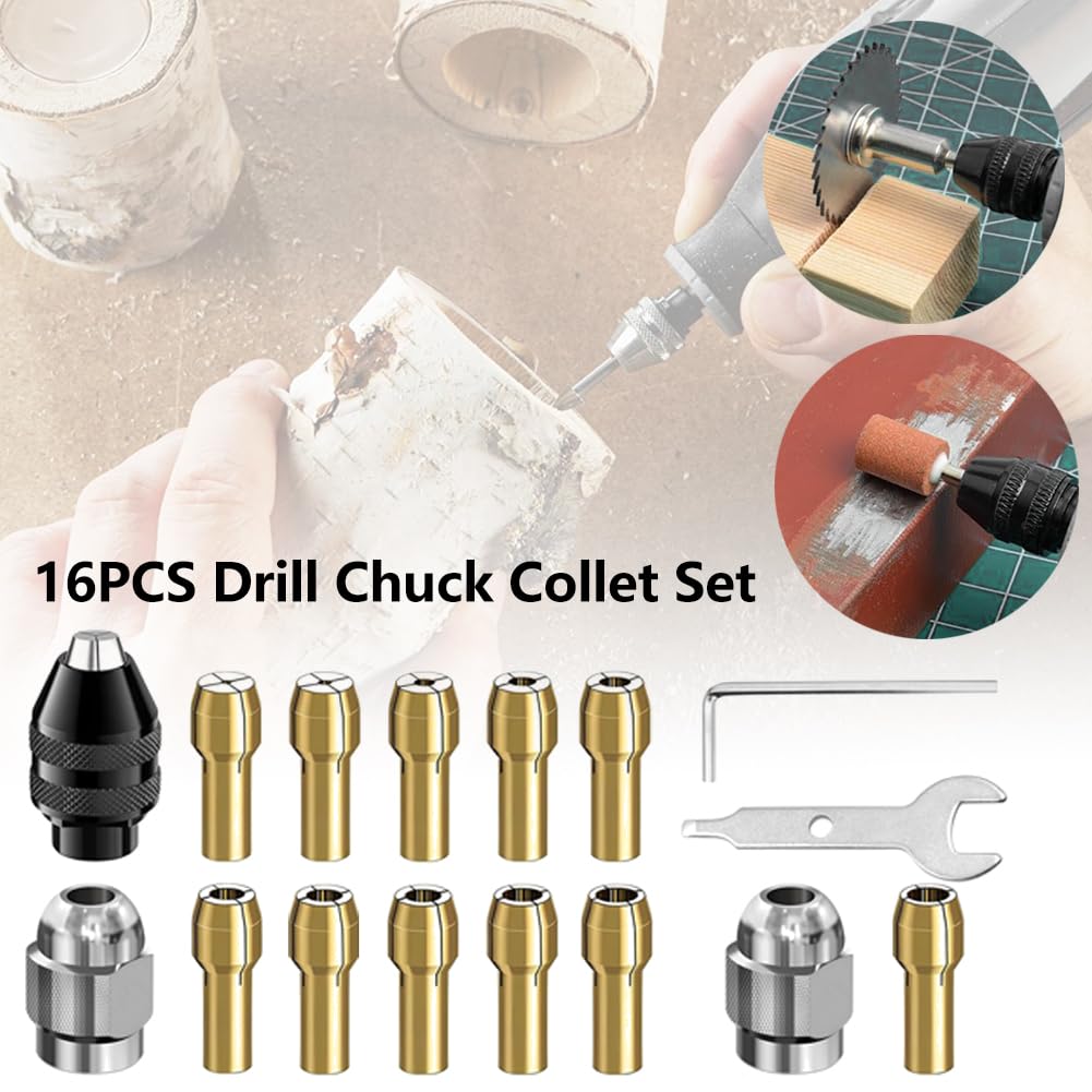 Drill Chuck Collet Set - Quick Change Adapter -6 Drill Chuck Collet Set - Quick Change Adapter -6