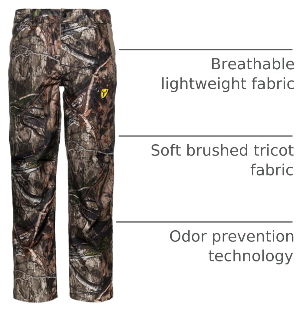 SCENTBLOCKER Men's Lightweight Waterproof Breathable Camo Rain Pants image 3