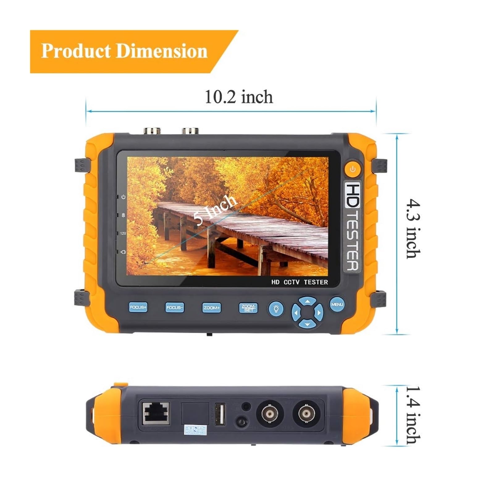 Amazon.co.jp: CCTVテスター ケーブル検出器、 8MP CCTV カメラ 