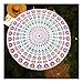 Raajsee rotondo spiaggia arazzo hippie mandala boho/da spiaggia coperta di cotone indiano tovaglia rotonda mandala Bohemian Decor/yoga Mat meditazione picnic tappeto 190,5 cm cerchio White Pink