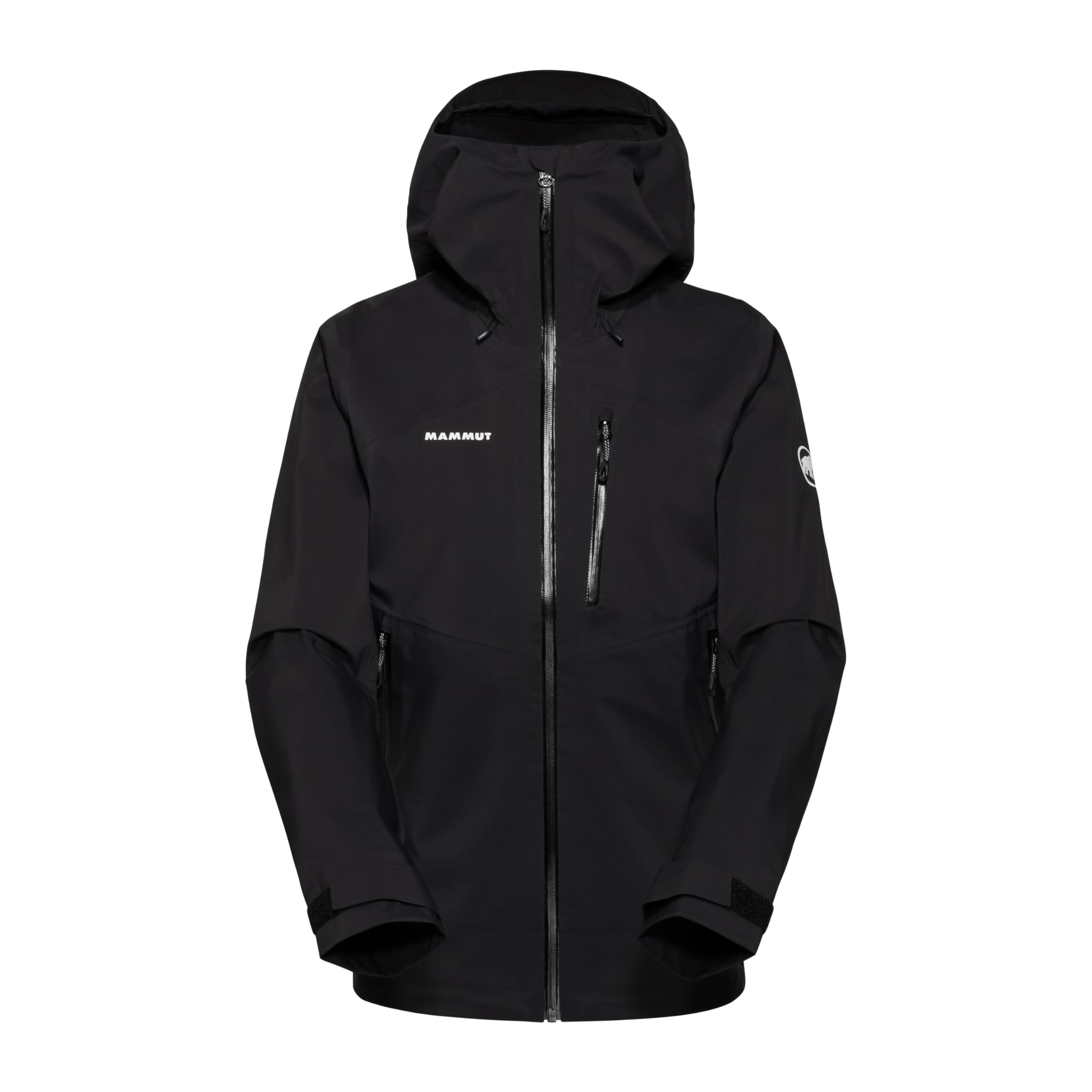Mammut Alto Guide HS Hooded Jacket Women | Hardshelljacke, Outdoor Jacke für Damen, Funktionsjacke, Winddicht, Wasserdicht & Atmungsaktiv, 20.000 mm Wassersäule | Schwarz, M