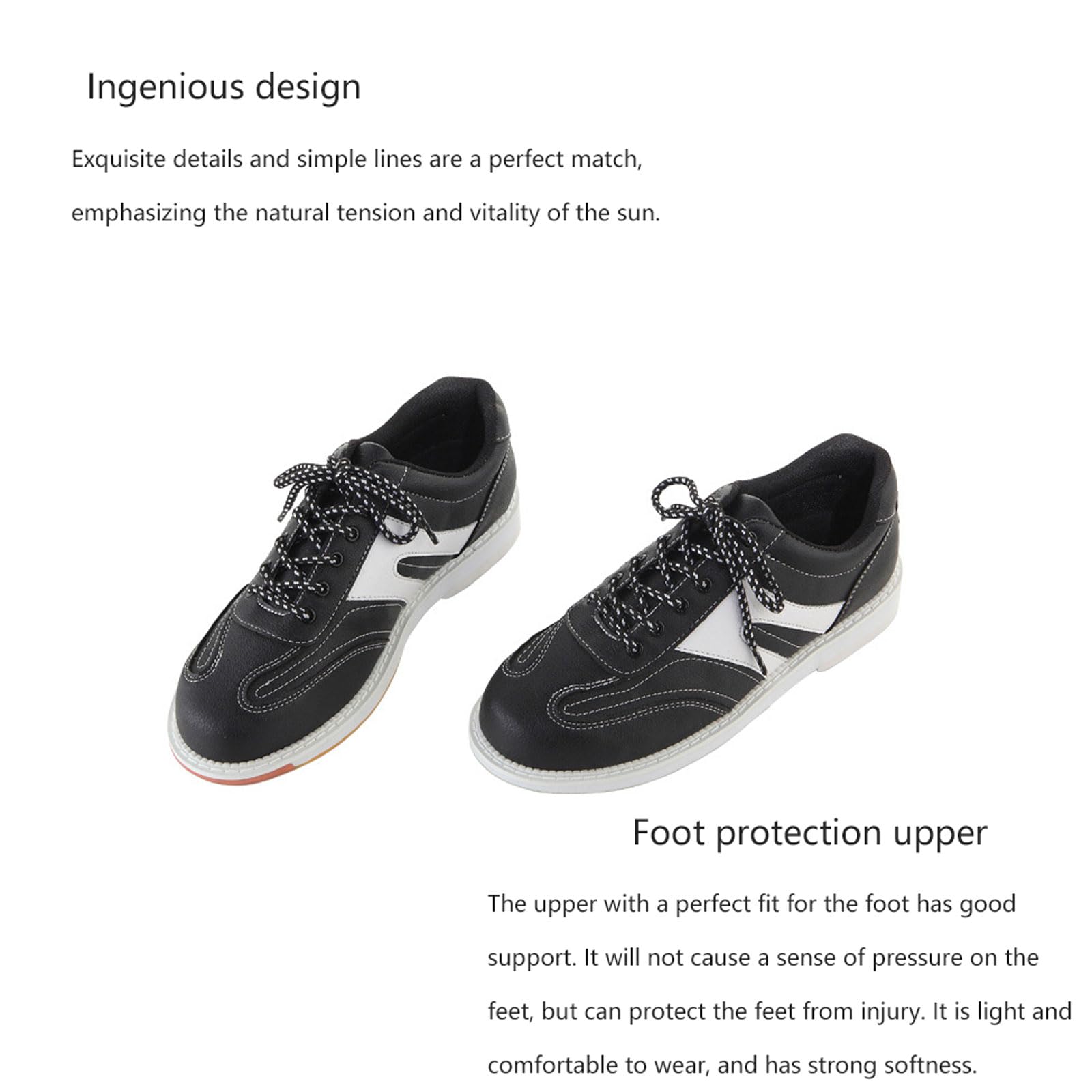Scarpe da Bowling Unisex,Scarpe da Bowling Professionali,Scarpe da Bowling per Adulti,Scarpe da bowling da giardino,Leggera comode Non Slip Scarpe sportive moderne,per uomini,donne e adulti.