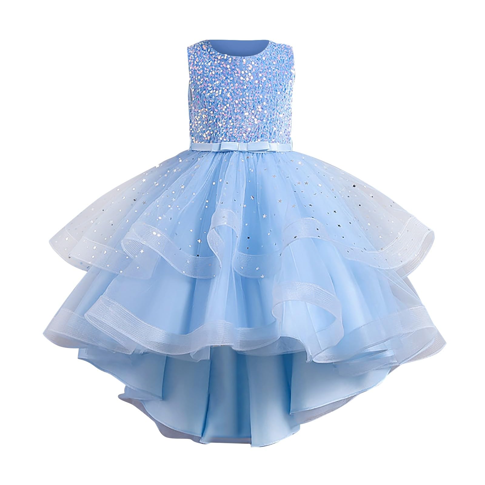 Abito da principessa per ragazze, con pizzo e tulle, per feste di compleanno, matrimoni, damigelle d'onore, vacanze, balli studenteschi