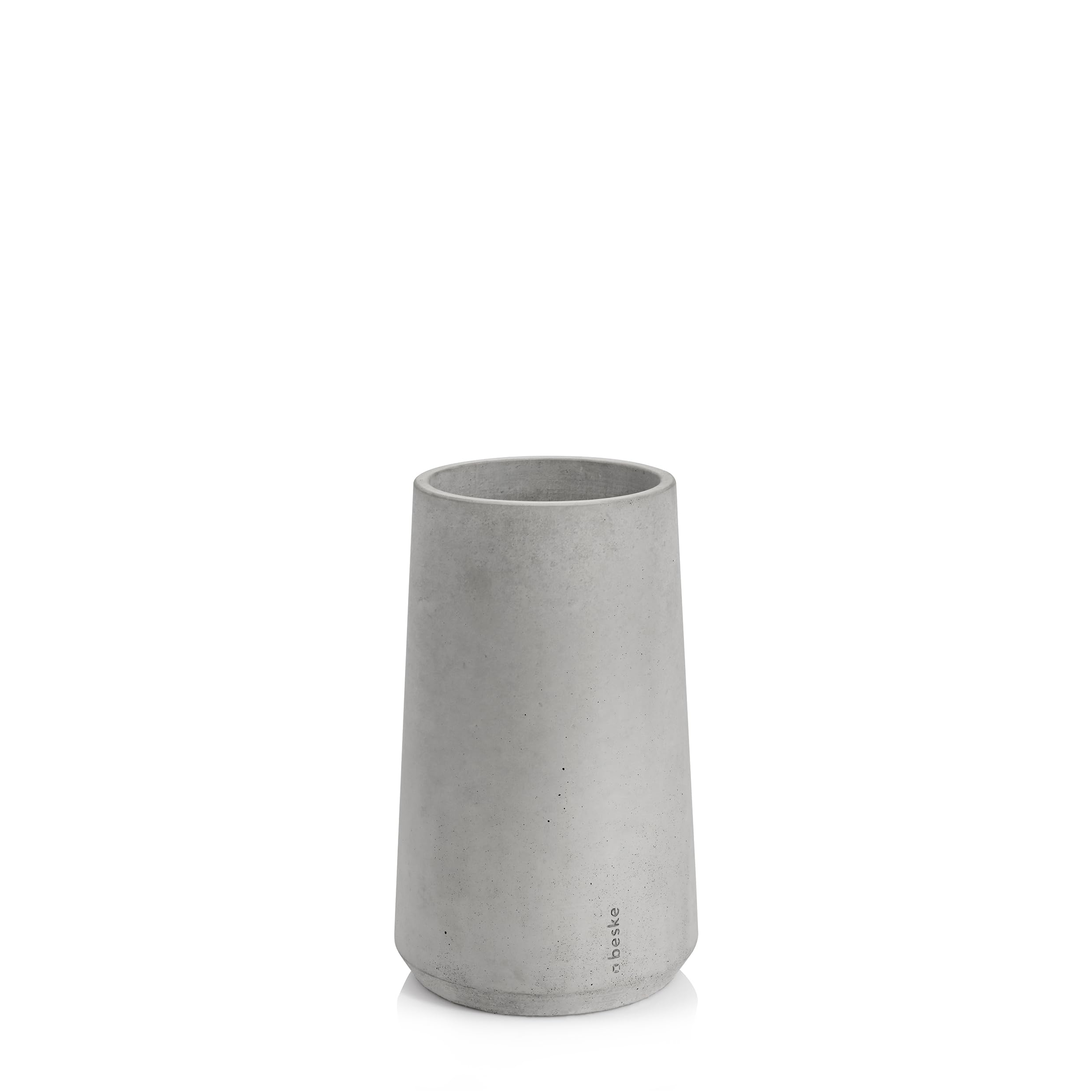 Beton Weinkühler Flaschenkühler 'Eiskar' der Beske-Manufaktur (Ø 14cm, h21,5cm) für Flaschen bis Ø9,5 cm | handgefertigt in Deutschland