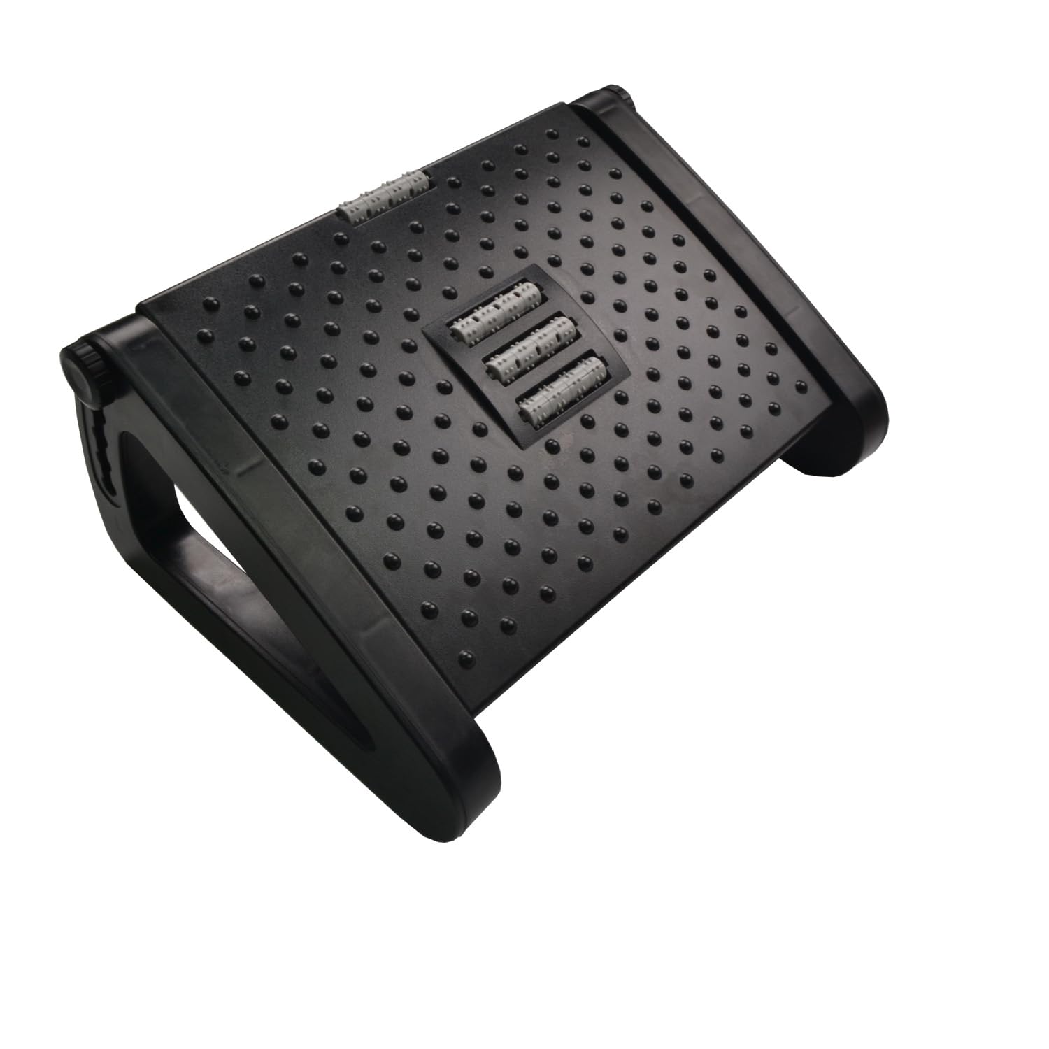 Jakarl Office Foot Rest Under Desk, Ergonomic Adjustable Foot Rest at Work with Massage Roller,Foot Stools for Under Office Desk (6 Heights Adjustable)