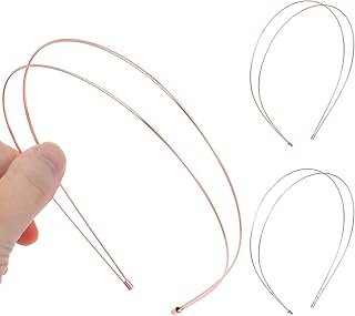 Molain 4 Pieces Metal Double Layer Headbands for Women, Elegant Gold and...