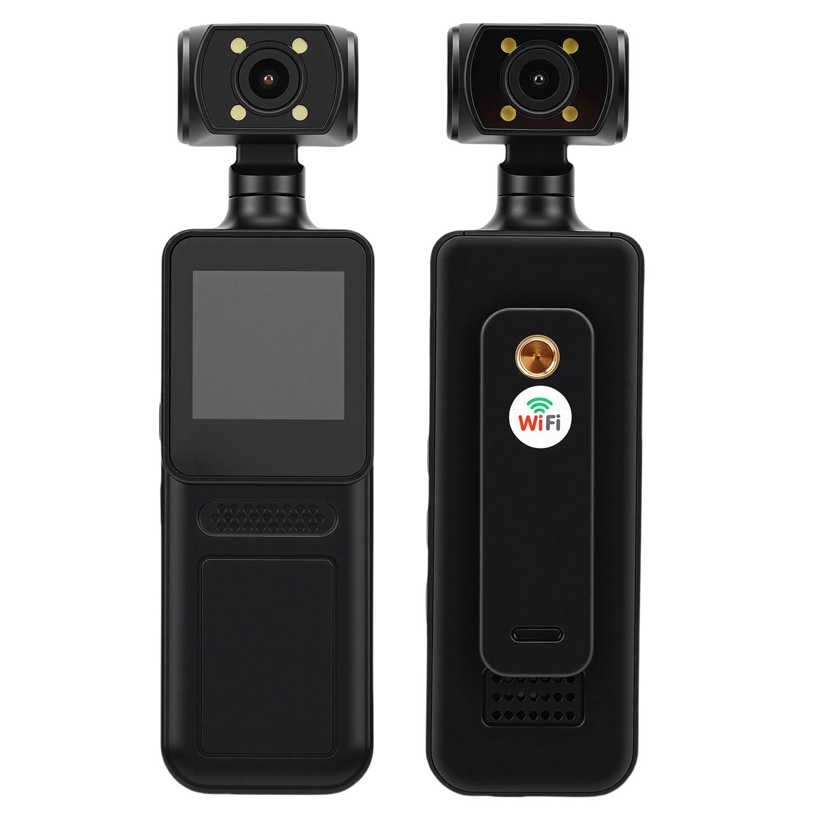 Caméra corporelle 4K WiFi avec objectif rotatif anti-reflet - 8