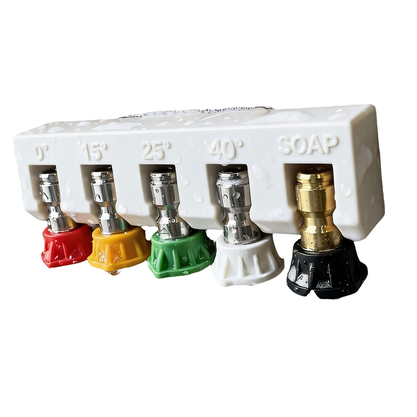 Osniyaw White Nozzle Holder Rack For High Pressure Washer Organize Multiple Nozzles Easily In Garage Nozzle Rack For Pressure Washer