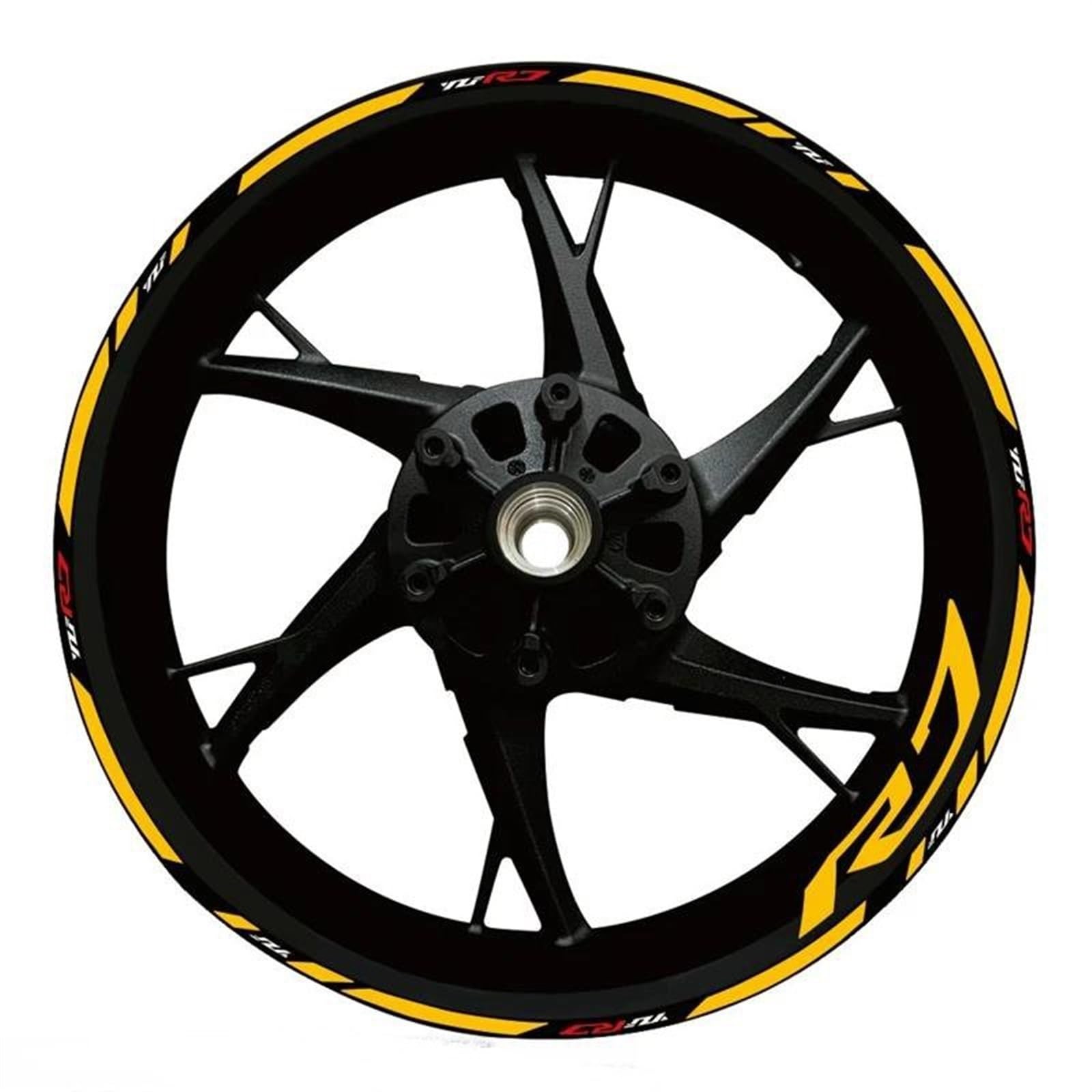 Stickers Motorcycle Accessories Wheel Stickers Reflective Decals Rims for Yamaha YZFR7 YZF R7(Style 7)