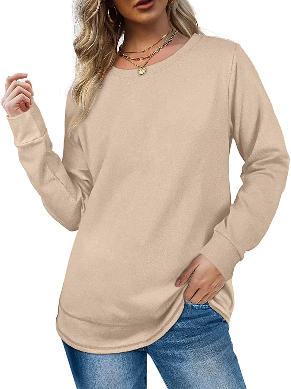 Oversized Sweatshirts for Women Long Sweaters Crewneck Winter - Image 2