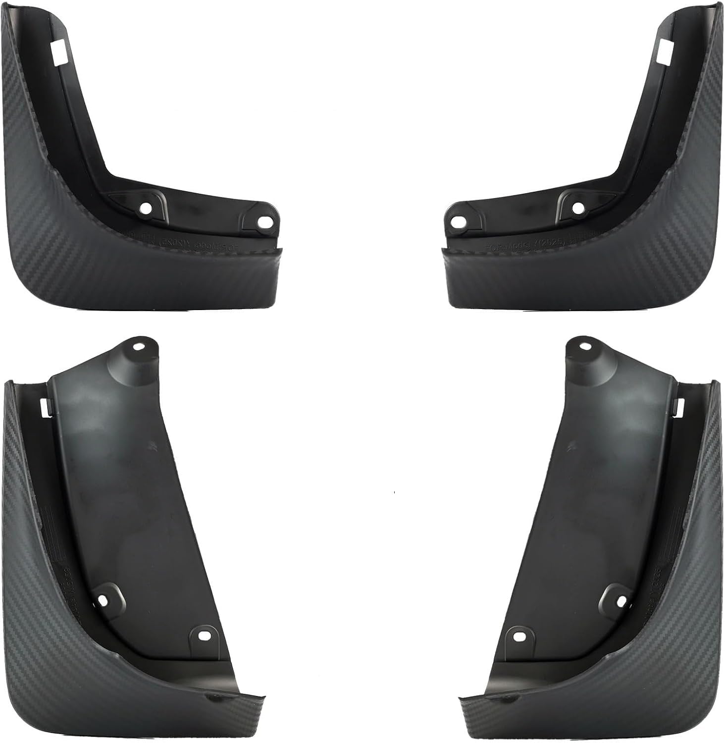 RSCBB 4 Pcs Car Mud Flaps Splash Guards for Tesla Model Y Juniper 2025, Easy Installation Mudguards Front Rear Mud Flaps Splashproof Waterproof Car Accessories