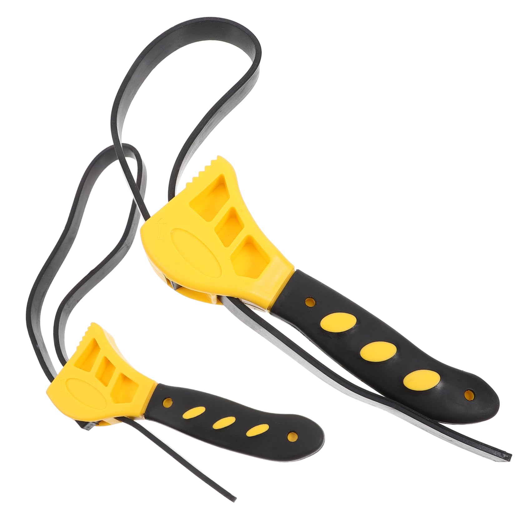 8pièces Outils De Plomberie Multifonctionnels De Clés à Courroie Réglables Pour Filtres à Huile Couleurs Jaunes Pratiques Et Ergonomiques Pour Et Professionnels