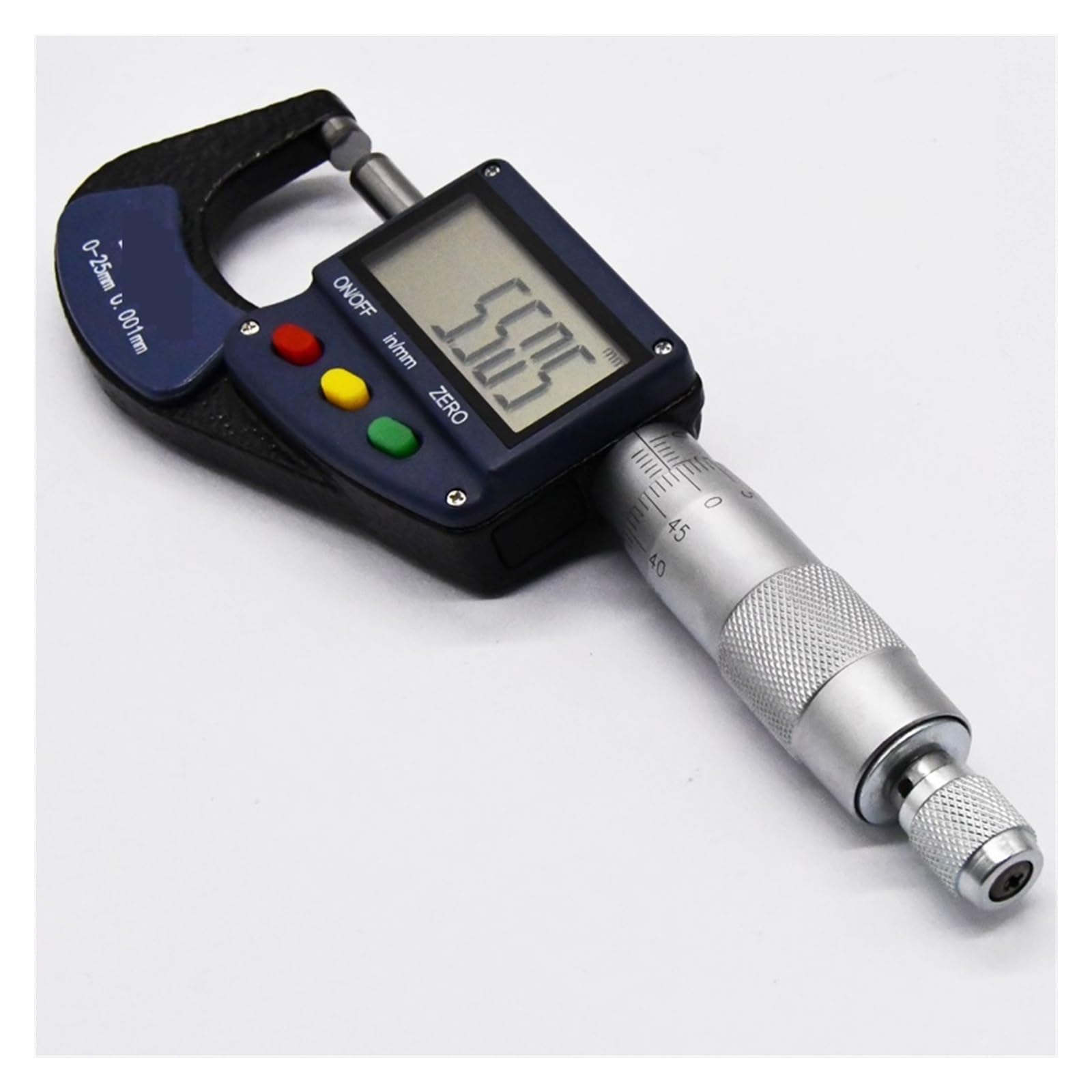 Calibrador digital, Micrómetro exterior de 0.001mm, 0-25mm, 25-50mm, micrómetro Digital de acero inoxidable, calibrador micrométrico electrónico para bricolaje/hogar(25-50mm)