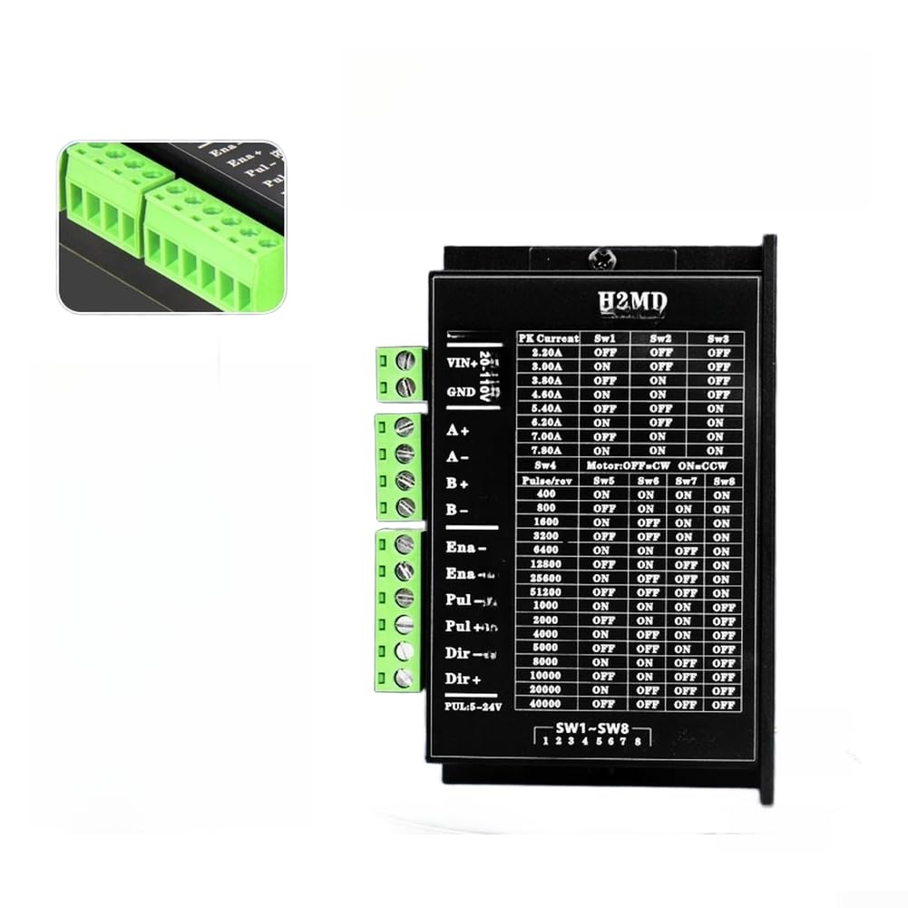 Controlador de motor paso a paso 24 – 80 V CC para 6 A DSP controlador motor paso a paso