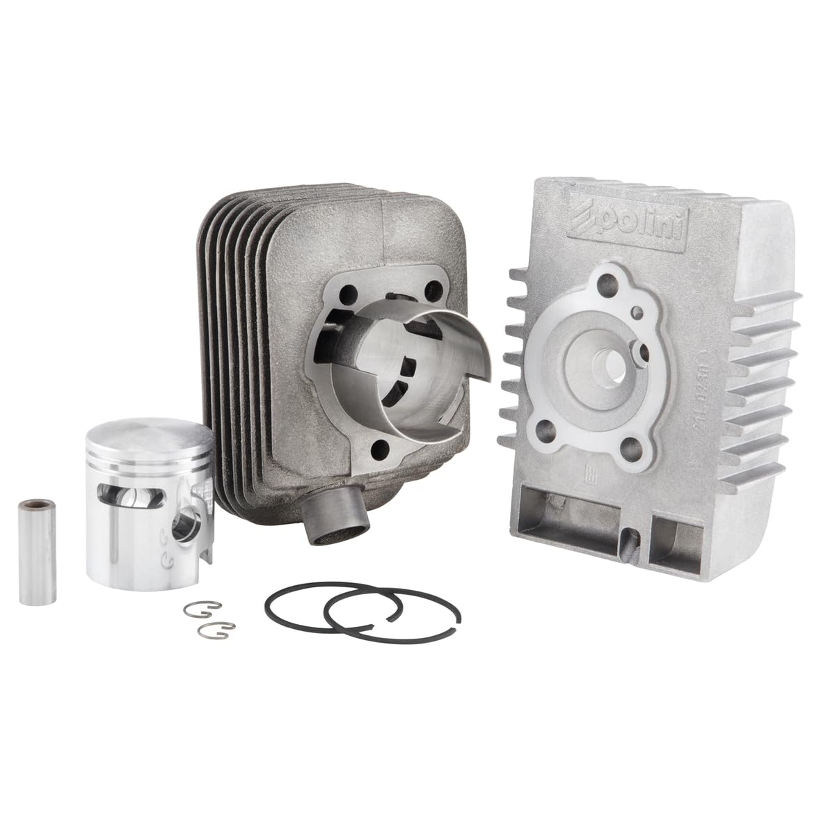Complete Polini Cylinder Kit Iron Ø43Mm (Bolt Ø10Mm) For Motorcycle Parts