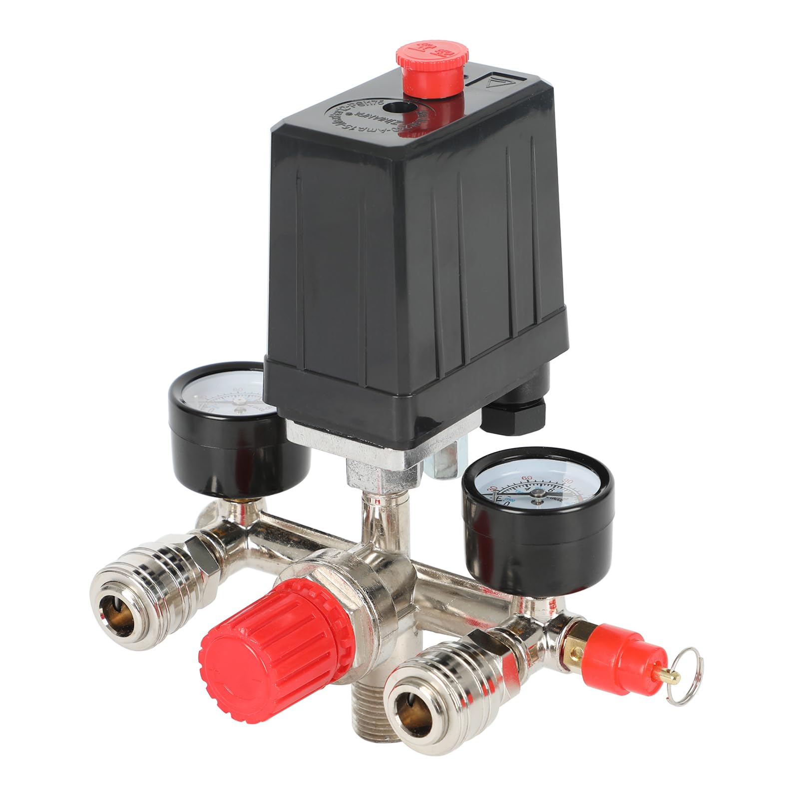 Pressostat compresseur air 230V avec bouton régulateur de pression 12 bar filetage 1/2