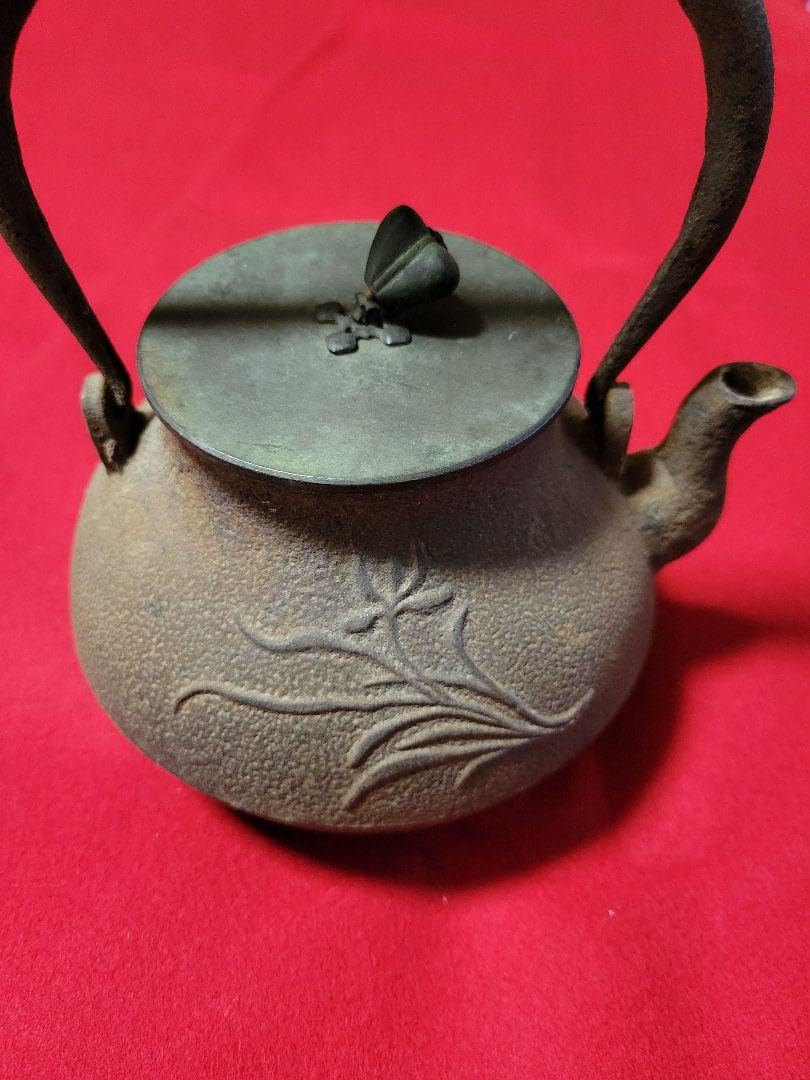 龍文堂造 鉄瓶 鉄器 アンティーク 茶道具 骨董品 龍文堂 Amazon | 龍文堂造 鉄瓶 アンティーク 骨董品 008 | ノー