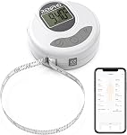 Mesure de la bande intelligente RENPHO Rubans de mesure Bluetooth pour la mesure du corps Muscle Gain Fitness Bodybuilding Circonférences rétractables Poches & cm