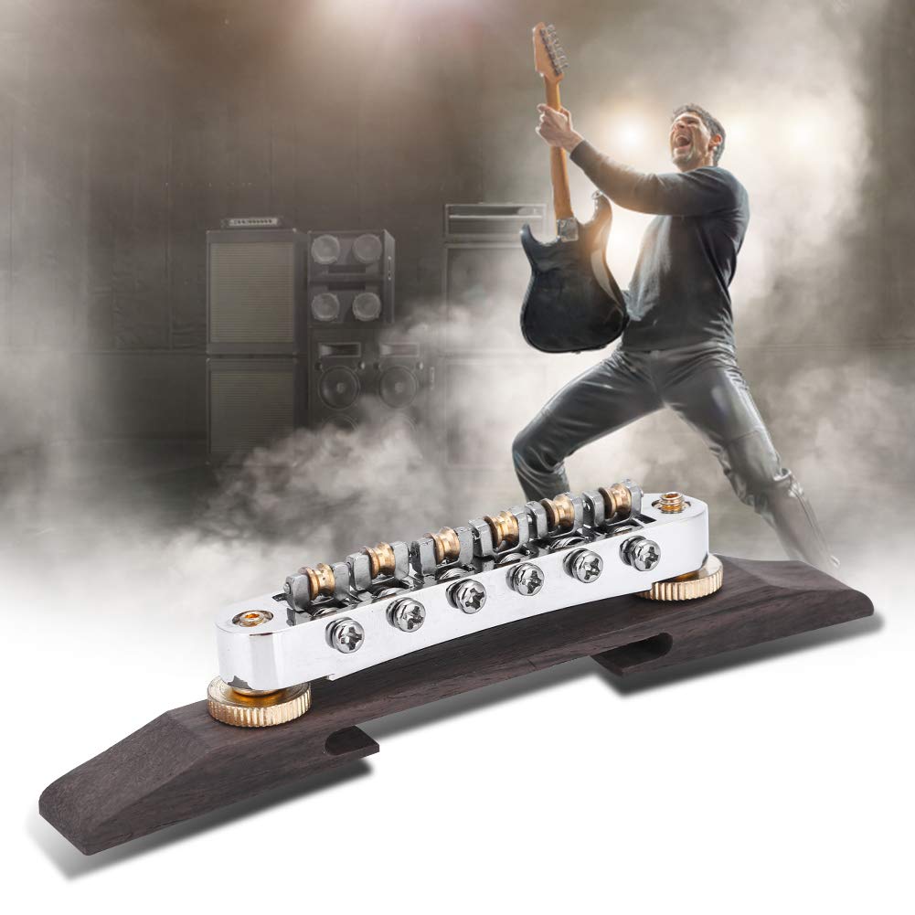 Rosewood Base Bridge Archtop Jazz Guitar Bridge Roller SiodłA Do Gitary Jazzowej Typu Sg Instrument Muzyczny Akcesoria