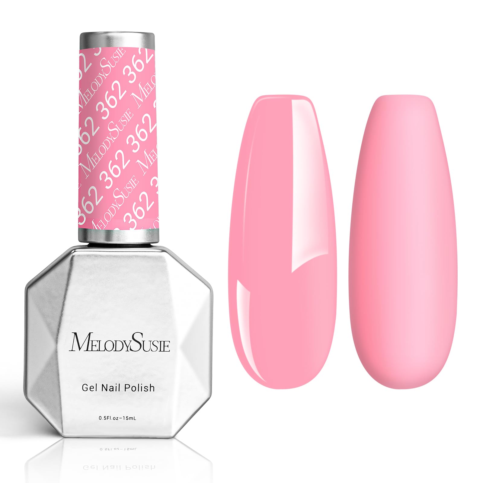 MelodySusie Thick Milky Pink Gel Nail Polish,0.5fl oz Soak Off UV LED Light Pink Gel Polish Christmas Gift for Women Nail Art Manicure Salon DIY Nail