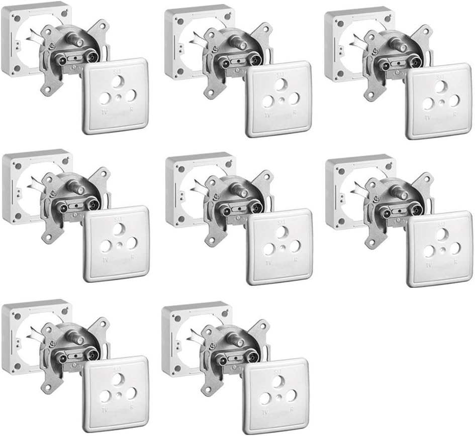 ARLI Satdose 3-Fach - Antennendose Für Aufputz & Unterputz Mit TV Radio SAT Anschlüssen