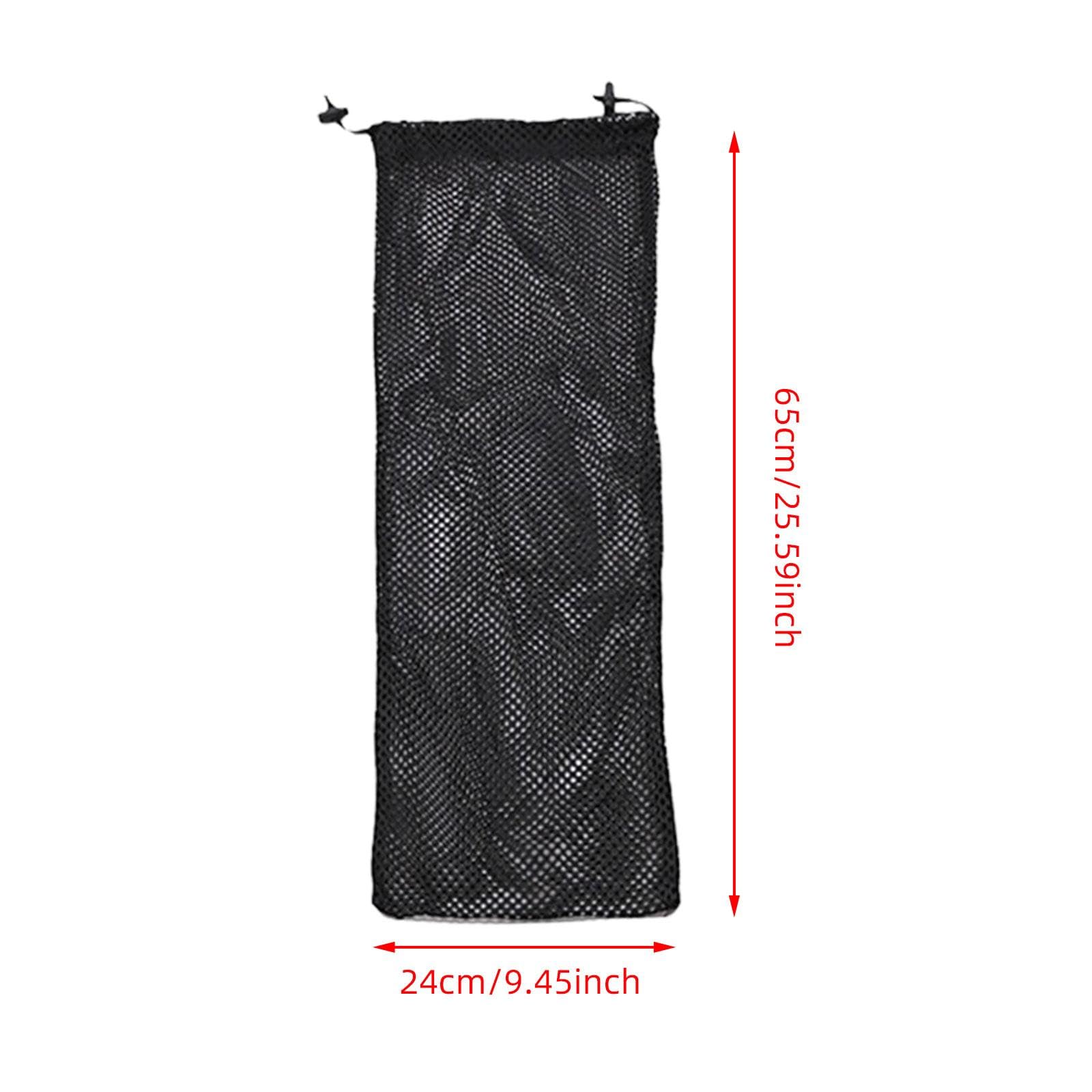 rockible Diving Fins Drawstring Bag Snorkeling Flippers Carrier Storage Mesh Gear Carry Bag for Water Sports Spearfishing Freediving, 24cmx65cm