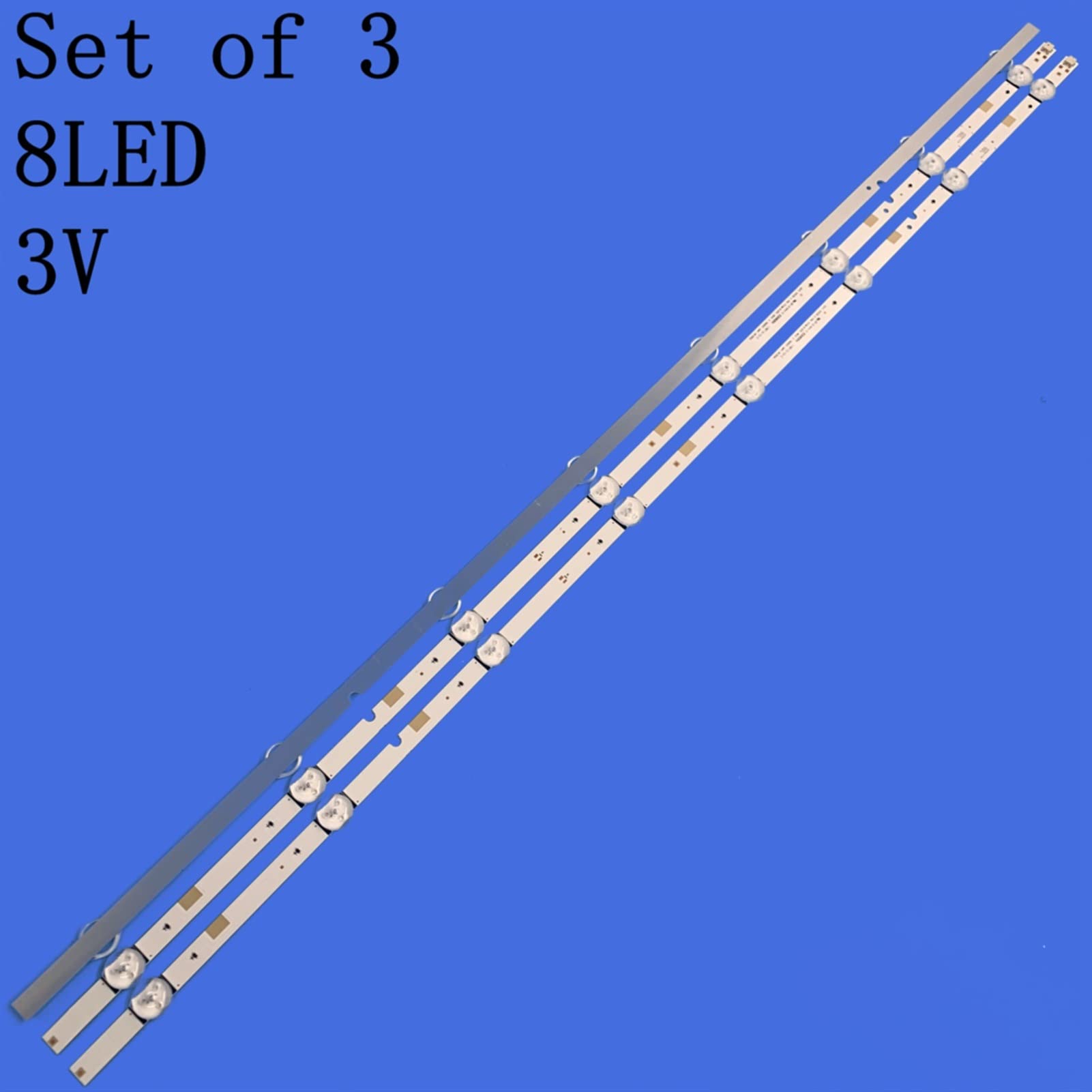 3pcs / lot LED Tira de retroiluminación UE40J5200 UN40J5300AG UE40J5000 UN40J5200 UN40J5200AG V5DN-395SM0-R2 R3 BN96-37622A Compatible for Samsung Barra de luz