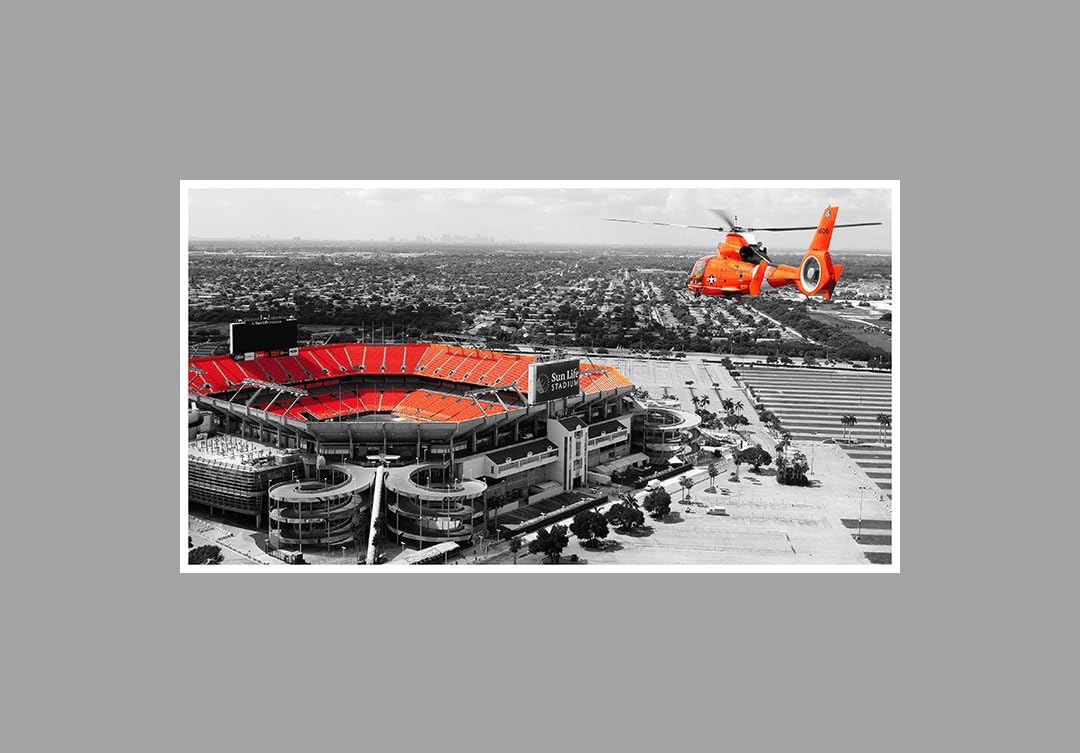 Miami Hurricanes - College Football Stadium - 36x20 Matte Poster Print Wall Art TOC