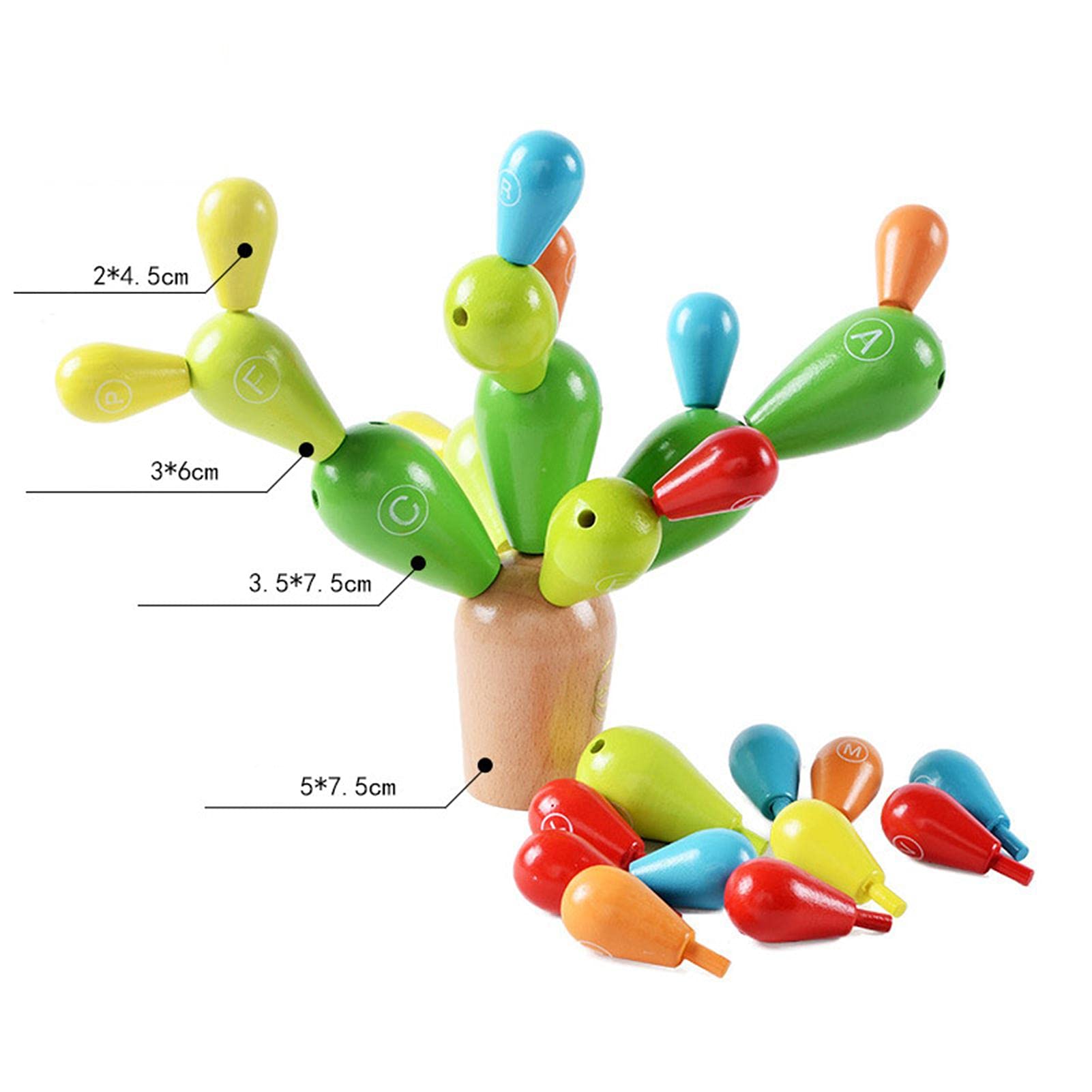 Amazon | Fiaoen サボテンバランスゲーム 積み重ね おもちゃ バランス