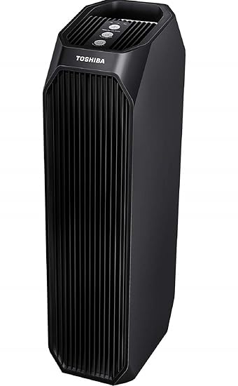 Toshiba WiFi Alexa Feature Smart Wi-Fi HEPA Air Purifier, 26'', Black
