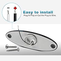 Vista 8 de Partsam 5 piezas de lente ahumada amarilla 6 LED Top Cab Marker techo luces de funcionamiento reemplazo de montaje para Freightliner Cascadia Heavy