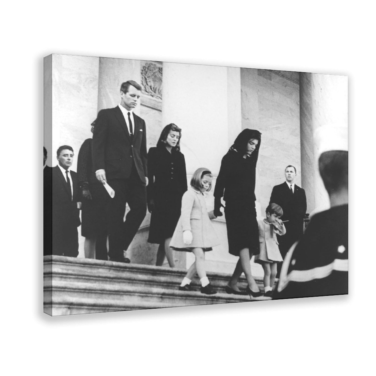 Impression sur toile Robert et Jacqueline Kennedy décoration salon - 8