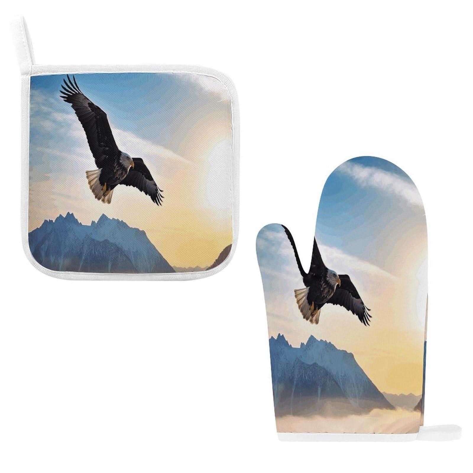 Fodpand Style Eagle Mountains Oven Mitts And Pot Holders Sets