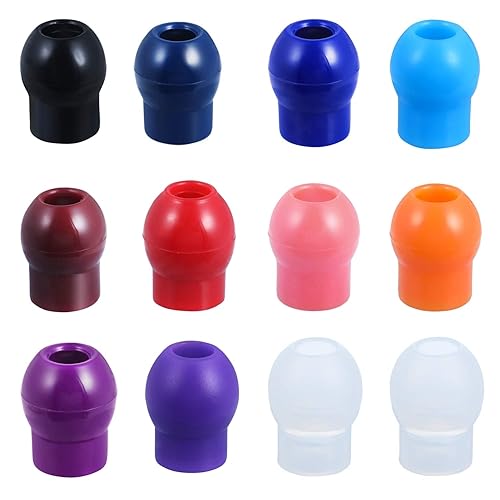 Miniatura 7 de 36 piezas de almohadillas de repuesto para estetoscopios, auriculares universales de sellado suave, 30 piezas de colores y 6 piezas transparentes