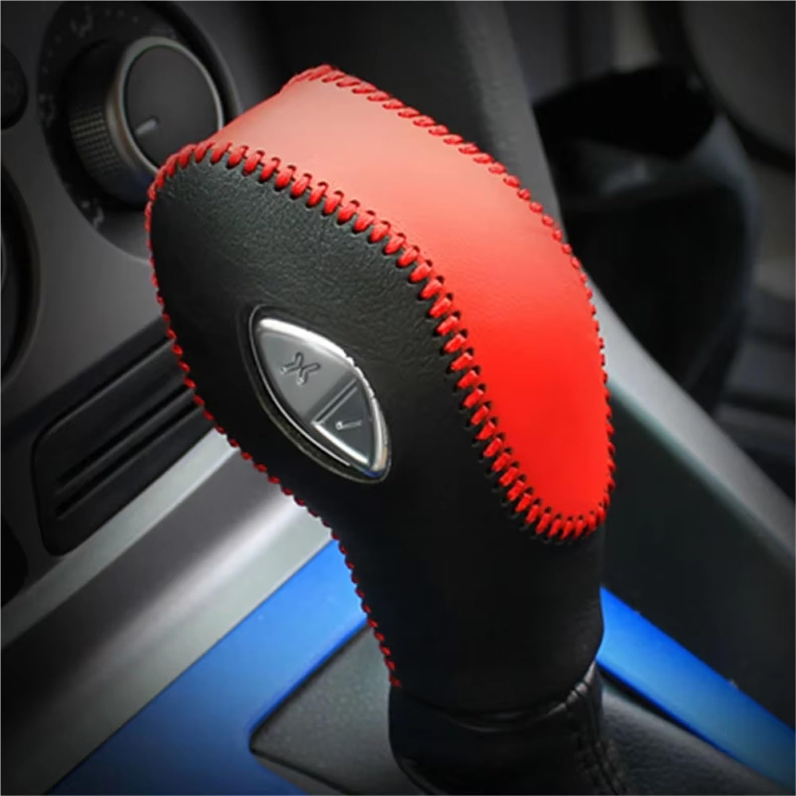 Lnhygtfr Multi-Colored Compatible With For Escape For Kuga For Mondeo For Ecosport For Edge For Focus For Escort Car Gear Shift Knob Gearbox Shift Knob Cover Car Decoration(,Lhd)