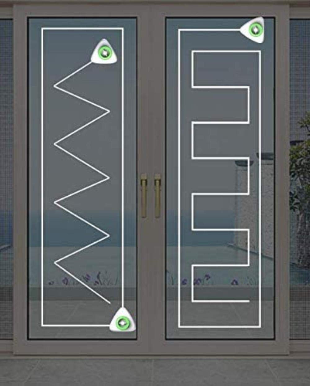 Limpiador de Ventanas de Doble Cara, Limpiador de Cristal de Ventana magnética Lateral Doble