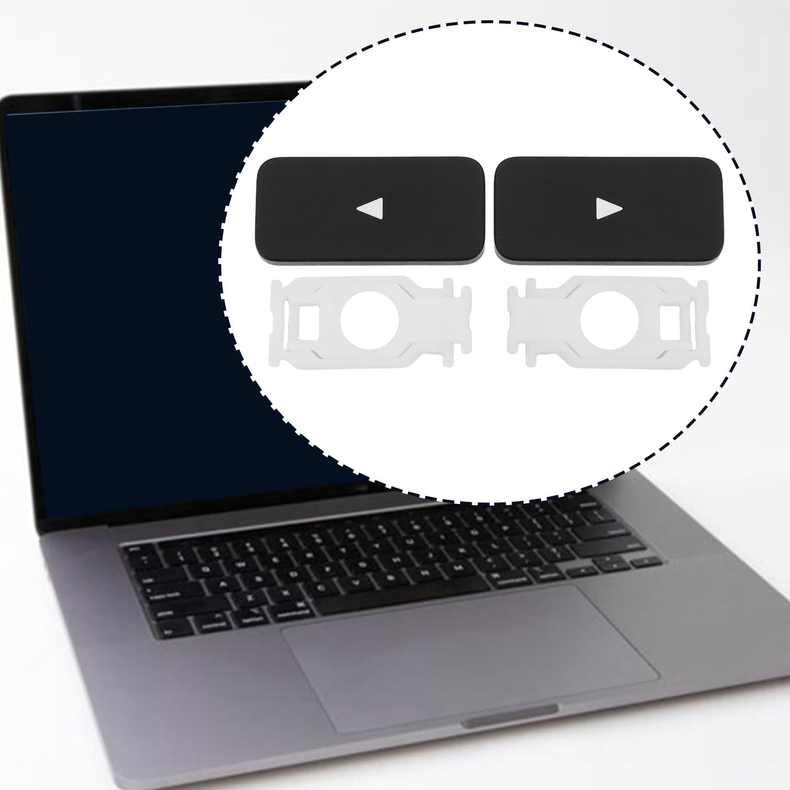 Set di 2 Staffe per Pulsanti Freccia Sinistra E Destra per Tastiera Portatile Compatibile con MacBook PRO Air A2141 A2179 A2251