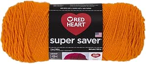 Amazon.com: RED HEART Super Saver Yarn, Pumpkin