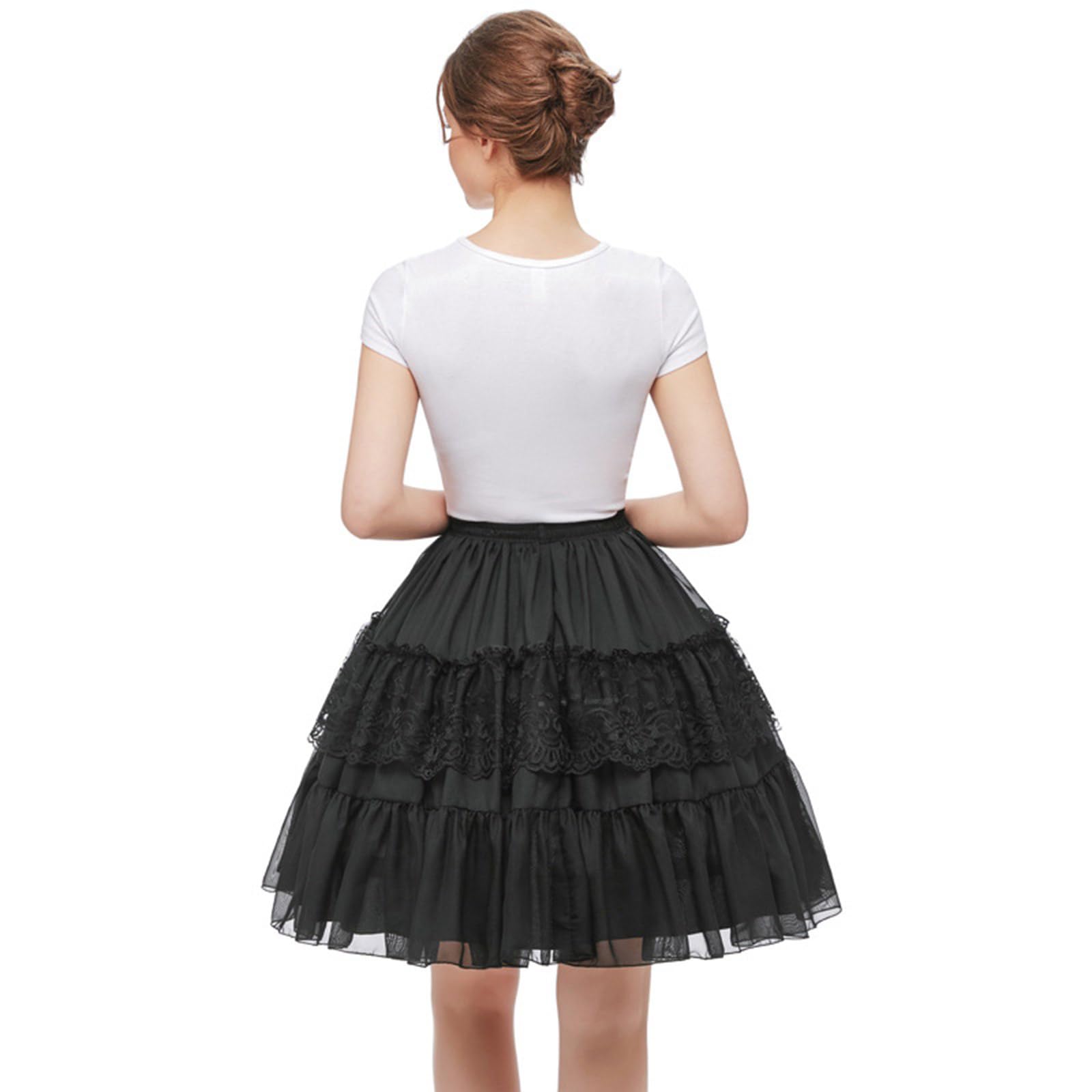 Crinoline Sottogonna in poliestere multistrato corta mezza sottoveste per ragazze matrimonio sottogonna da sposa slip sottoveste traspirante sottoveste