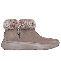 Skechers On-the-go Encore Snow-cappedAnkle Boot, Camoscio Taupe Scuro, 37 EU