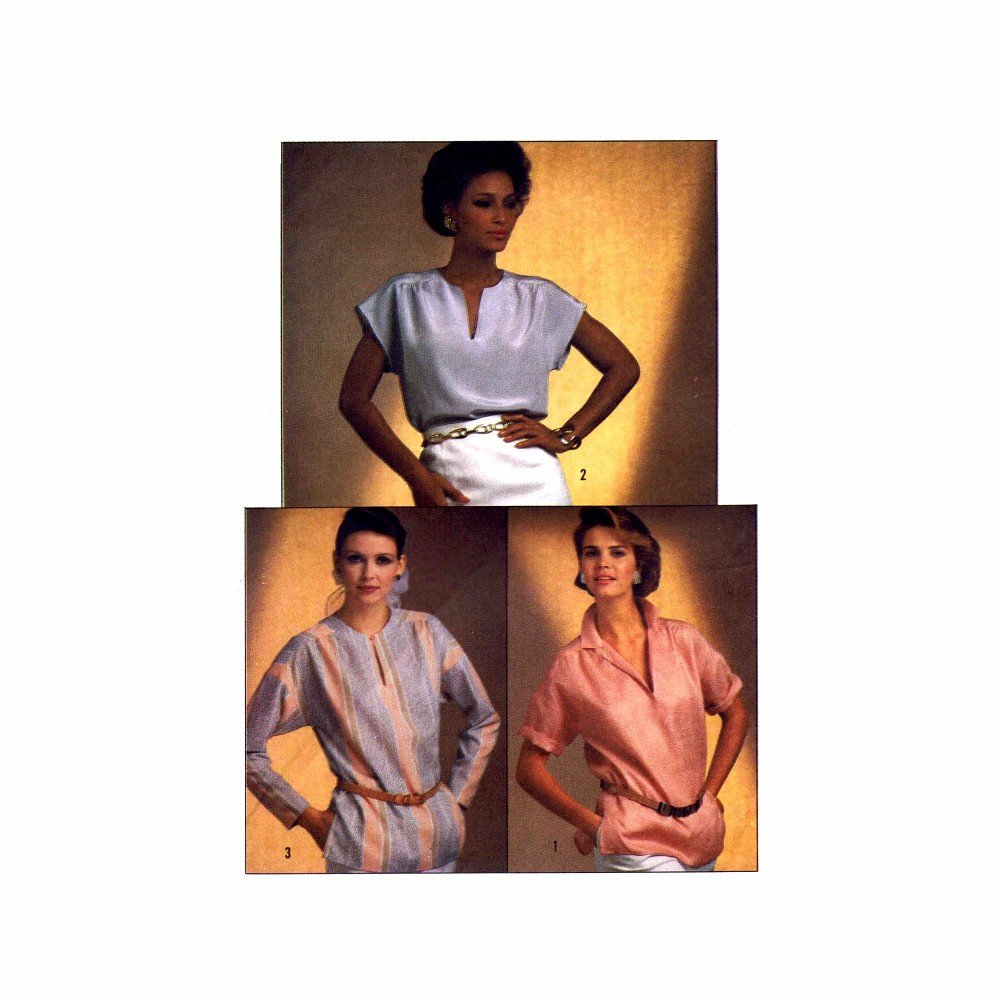 Patron couture tops pour femme Simplicity 6807 vintage grande taille 20-24
