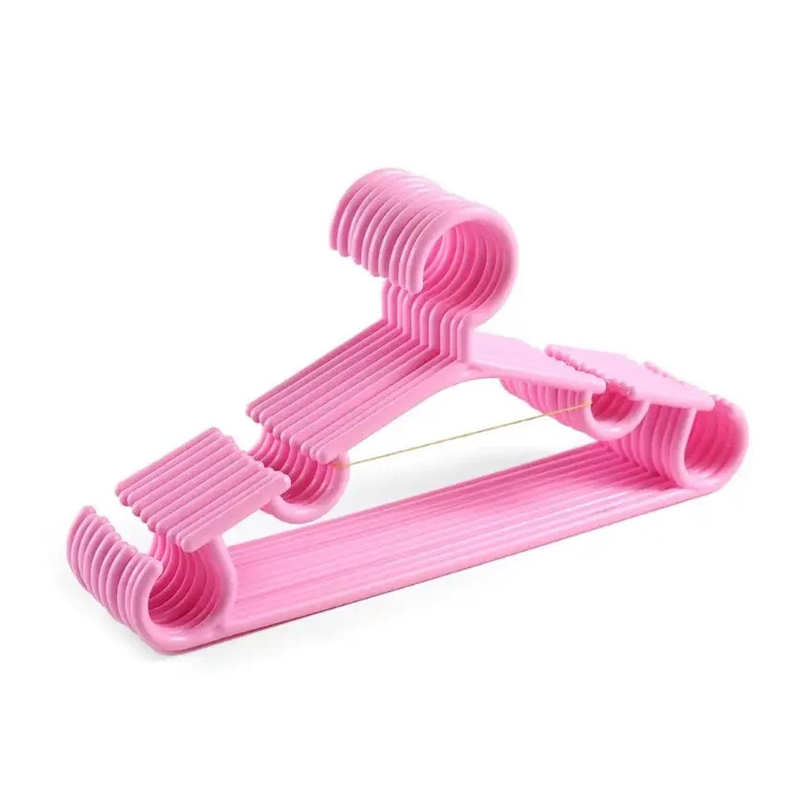 5-20 szt. Wieszaków na plastikowe cukierki Kolorowy wieszak na ubrania Bezpieczny i trwały Może być używany jako maluch(Pink,20pcs)