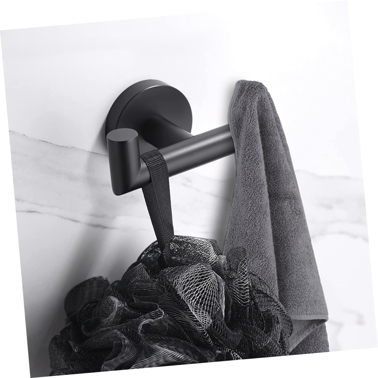 Zerodeko 3piezas Gancho Doble De Toalla De Acero Inoxidable Colgador Práctico Para Cocina y Baño Montaje Pared Diseño Compacto y Resistente Soporte Para Toallas