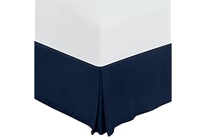 Utopia Bedding Queen Navy Bed Skirt